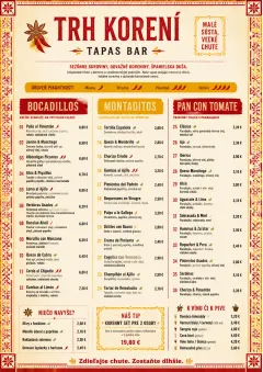 Spice Market Bold menu template preview