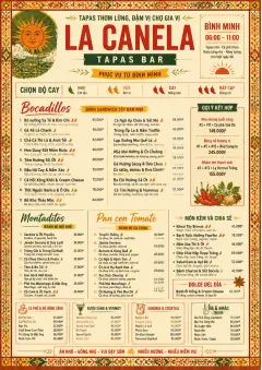 Spice Market Bold menu template preview