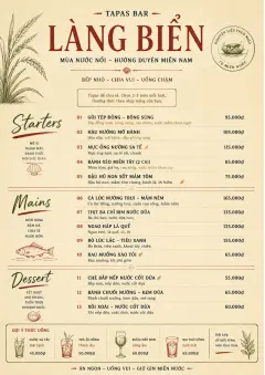 Chef Carte Brève menu template preview