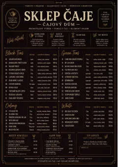 Editorial Cellar menu template preview