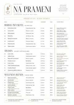 Modern Minimal Pour menu template preview