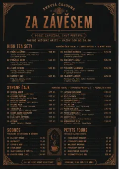 Speakeasy Spirits menu template preview