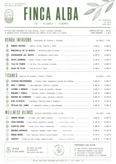 Modern Minimal Pour menu template preview