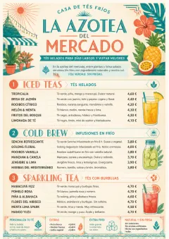 Tropical Refresh menu template preview