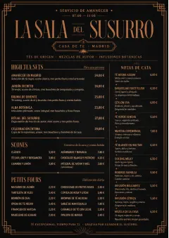 Speakeasy Spirits menu template preview