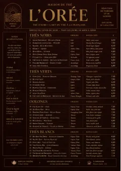 Editorial Cellar menu template preview