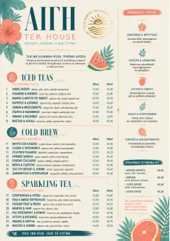 Tropical Refresh menu template preview