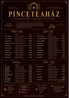 Editorial Cellar menu template preview
