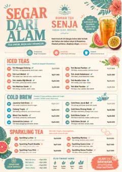 Tropical Refresh menu template preview