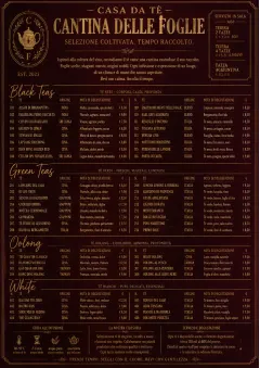 Editorial Cellar menu template preview