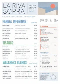 Modern Minimal Pour menu template preview