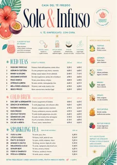 Tropical Refresh menu template preview