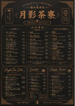 Speakeasy Spirits menu template preview