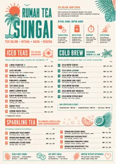 Tropical Refresh menu template preview