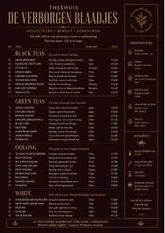Editorial Cellar menu template preview