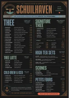 Speakeasy Spirits menu template preview