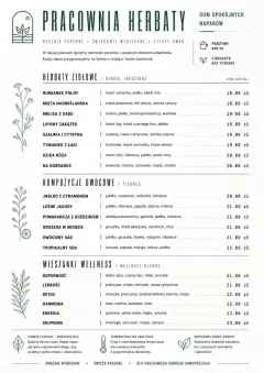 Modern Minimal Pour menu template preview