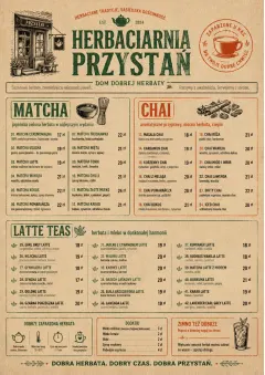 Heritage Taproom menu template preview