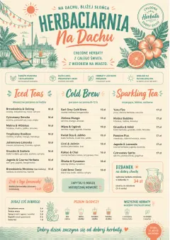 Tropical Refresh menu template preview