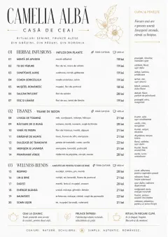Modern Minimal Pour menu template preview