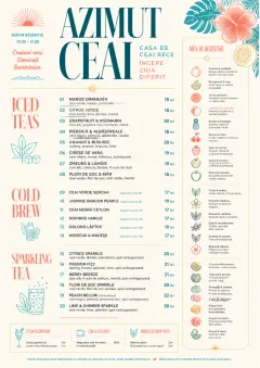 Tropical Refresh menu template preview