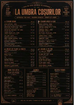 Speakeasy Spirits menu template preview