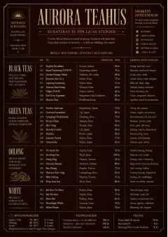 Editorial Cellar menu template preview