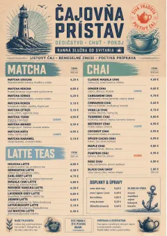 Heritage Taproom menu template preview