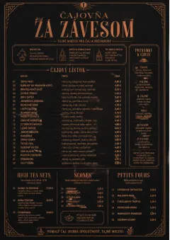 Speakeasy Spirits menu template preview