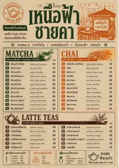 Heritage Taproom menu template preview