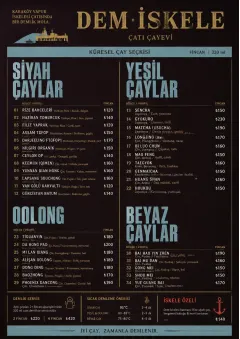 Editorial Cellar menu template preview