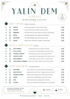 Modern Minimal Pour menu template preview