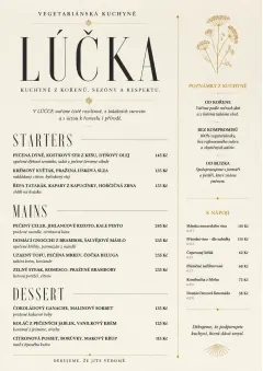 Chef Carte Brève menu template preview