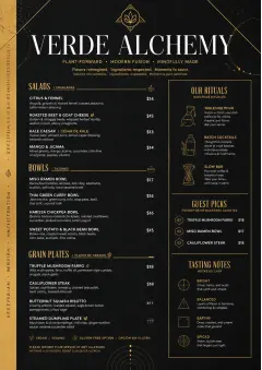 Modern Fusion menu template preview