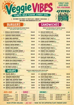 Street Stall Energy menu template preview