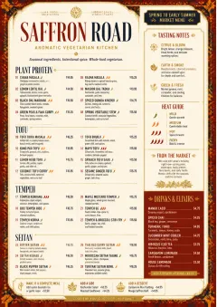 Spice Market Bold menu template preview