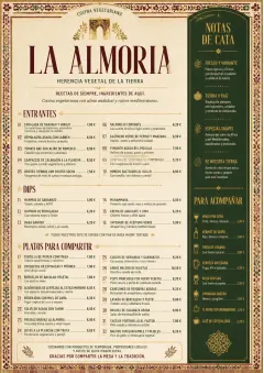 Heritage Tradition menu template preview