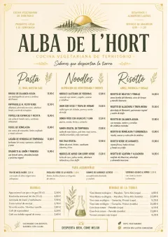 Fine Regional menu template preview