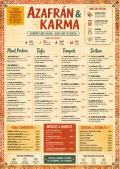 Spice Market Bold menu template preview