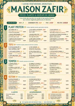 Spice Market Bold menu template preview