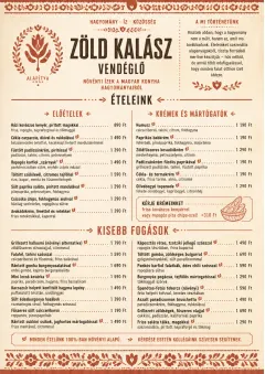 Heritage Tradition menu template preview