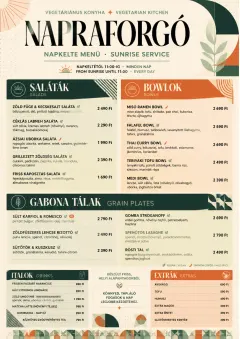 Modern Fusion menu template preview