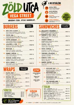 Street Stall Energy menu template preview