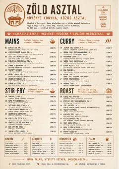 Family Style Feast menu template preview