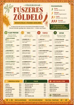 Spice Market Bold menu template preview