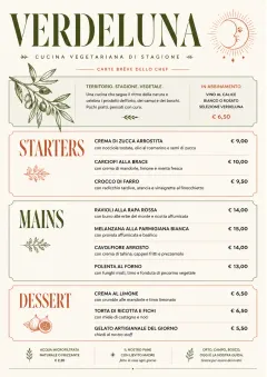 Chef Carte Brève menu template preview