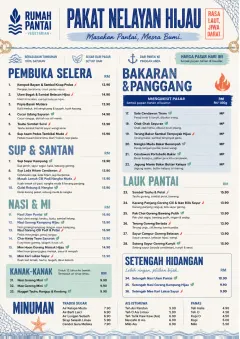 Coastal Regional menu template preview