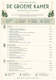 Fine Regional menu template preview