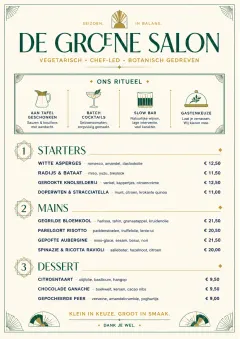 Chef Carte Brève menu template preview