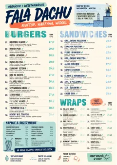Street Stall Energy menu template preview